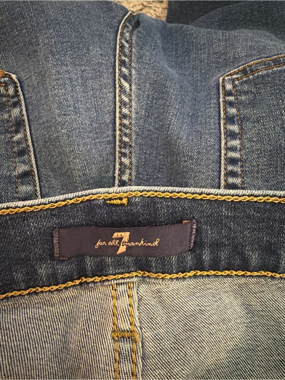 Women’s Blue Denim Jeans with Contrast Back-Stitching - Picture 2 of 3
